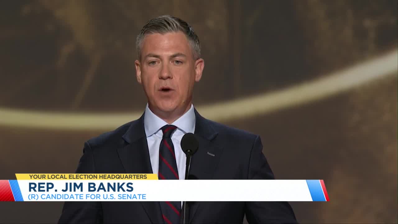 Rep Banks U.S. Rep. Jim Banks speaks at RNC – WANE 15