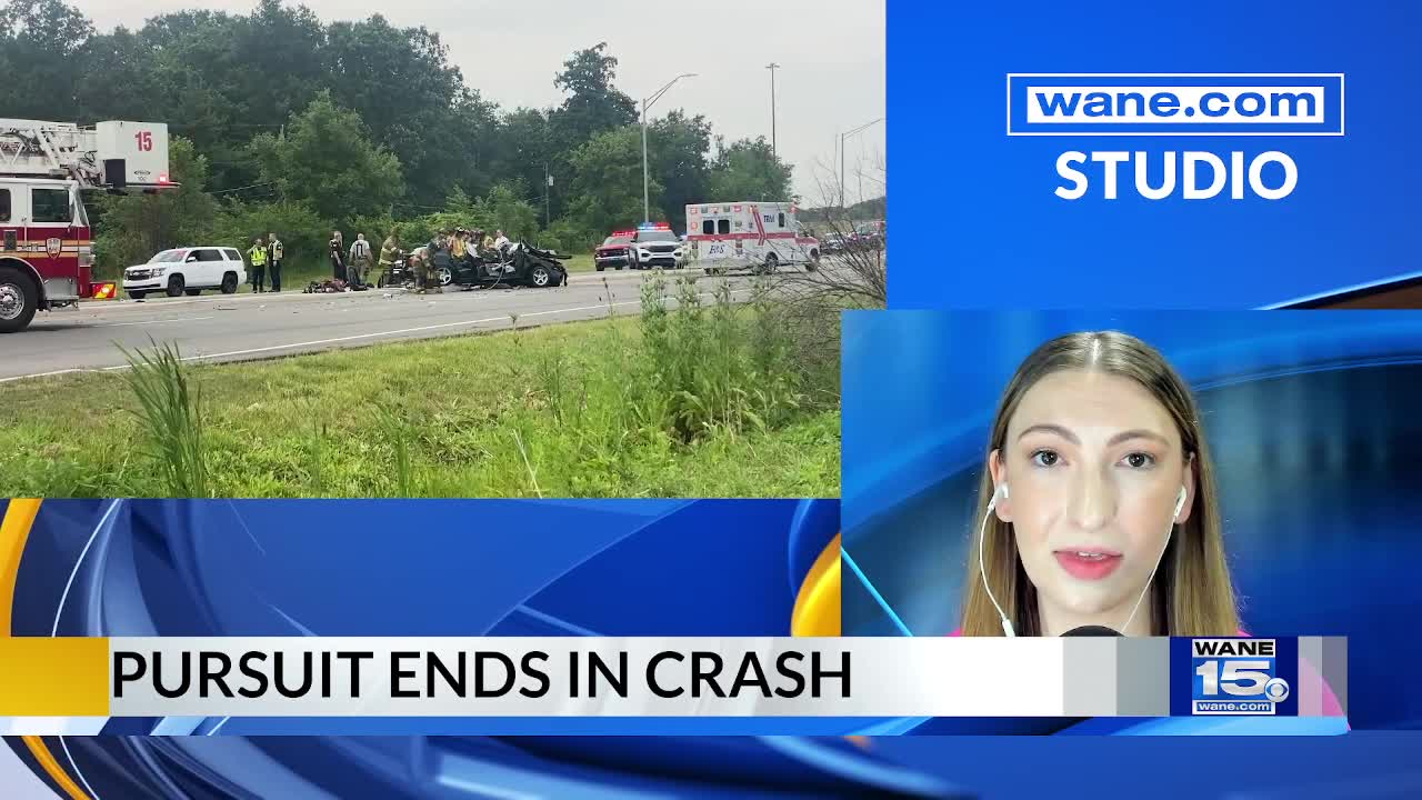 Pursuit ends in crash on Coldwater Road – WANE 15