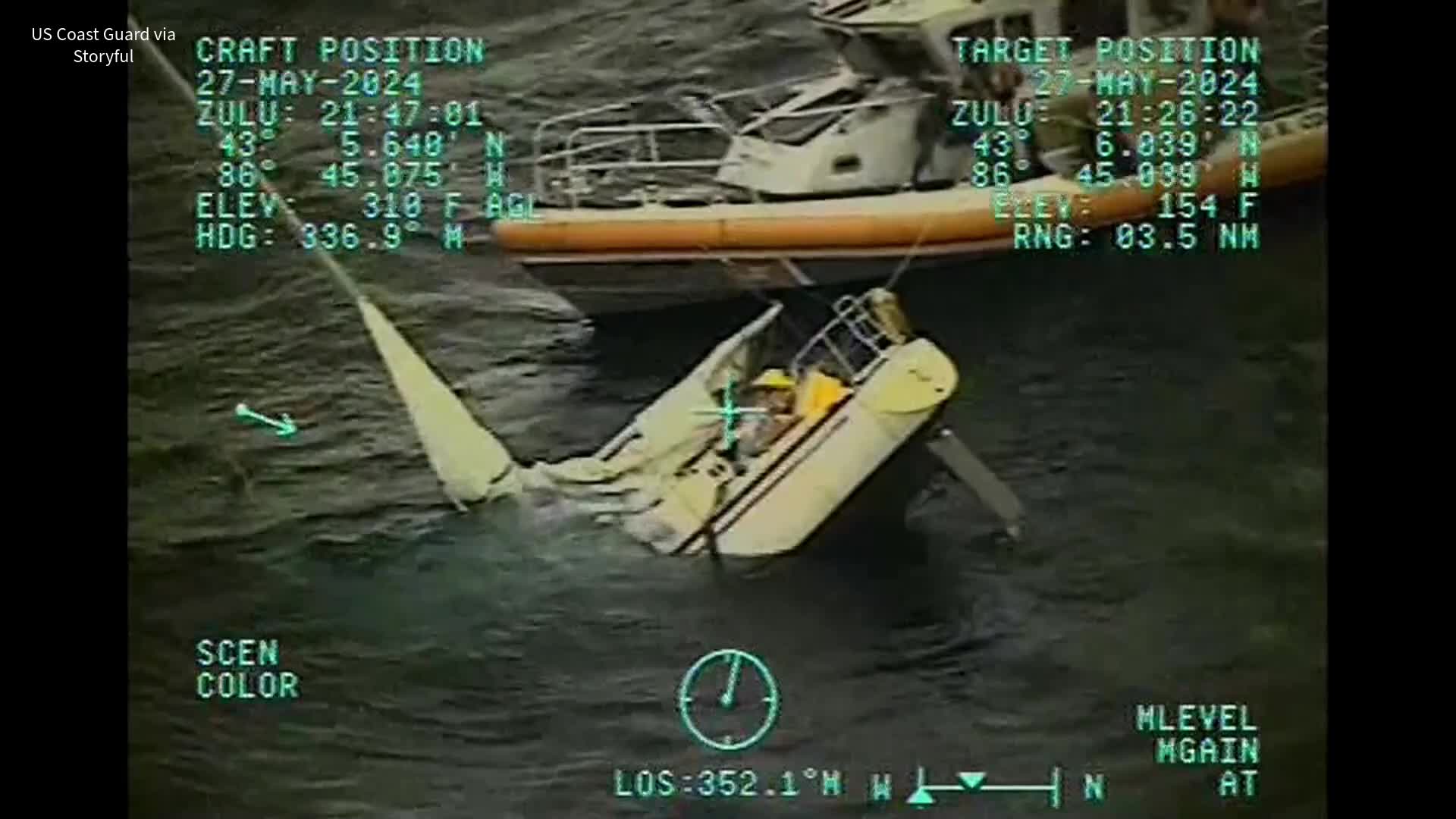 WATCH: Coast Guard rescues man from sinking boat on Lake Michigan – WANE 15
