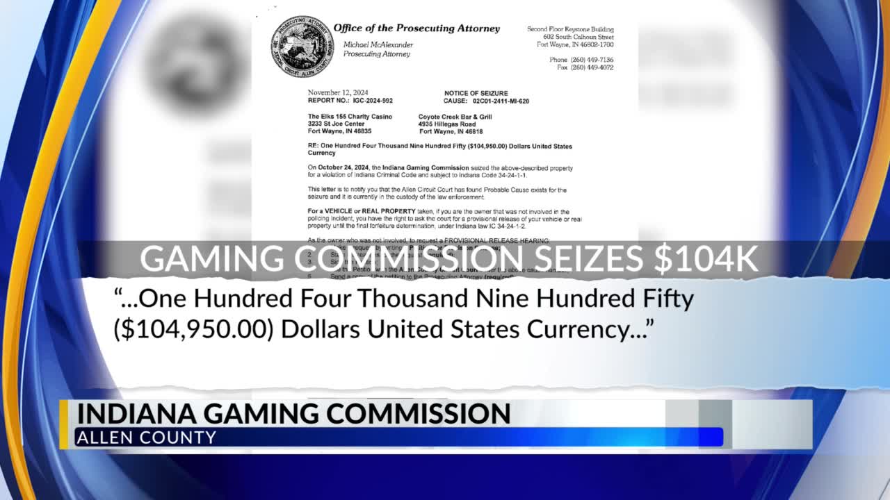 IN Gaming Commission alleges racketeering tied to FW charity casino ...
