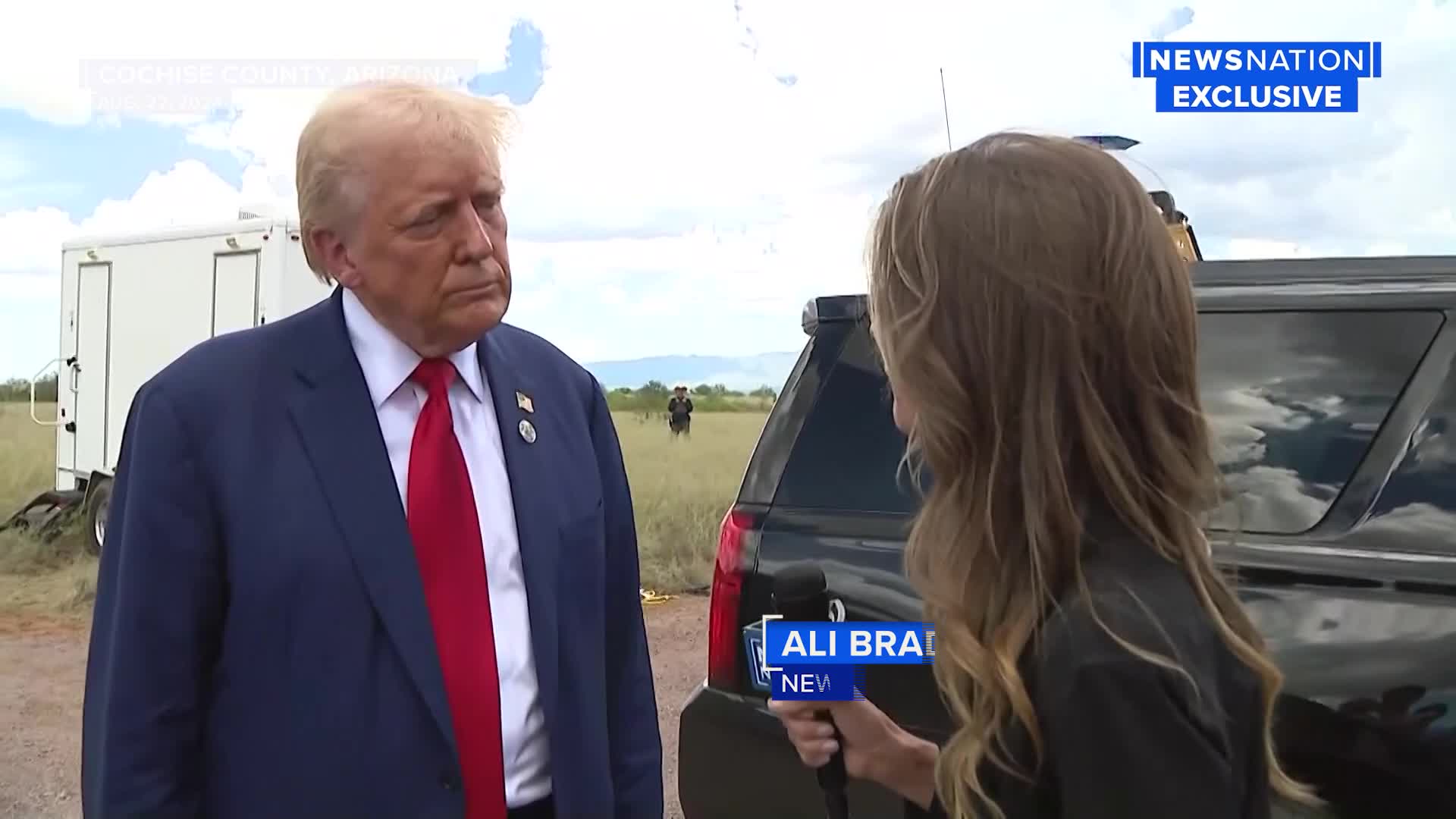 ‘We’re in danger’: Trump rushed away during interview with NewsNation ...