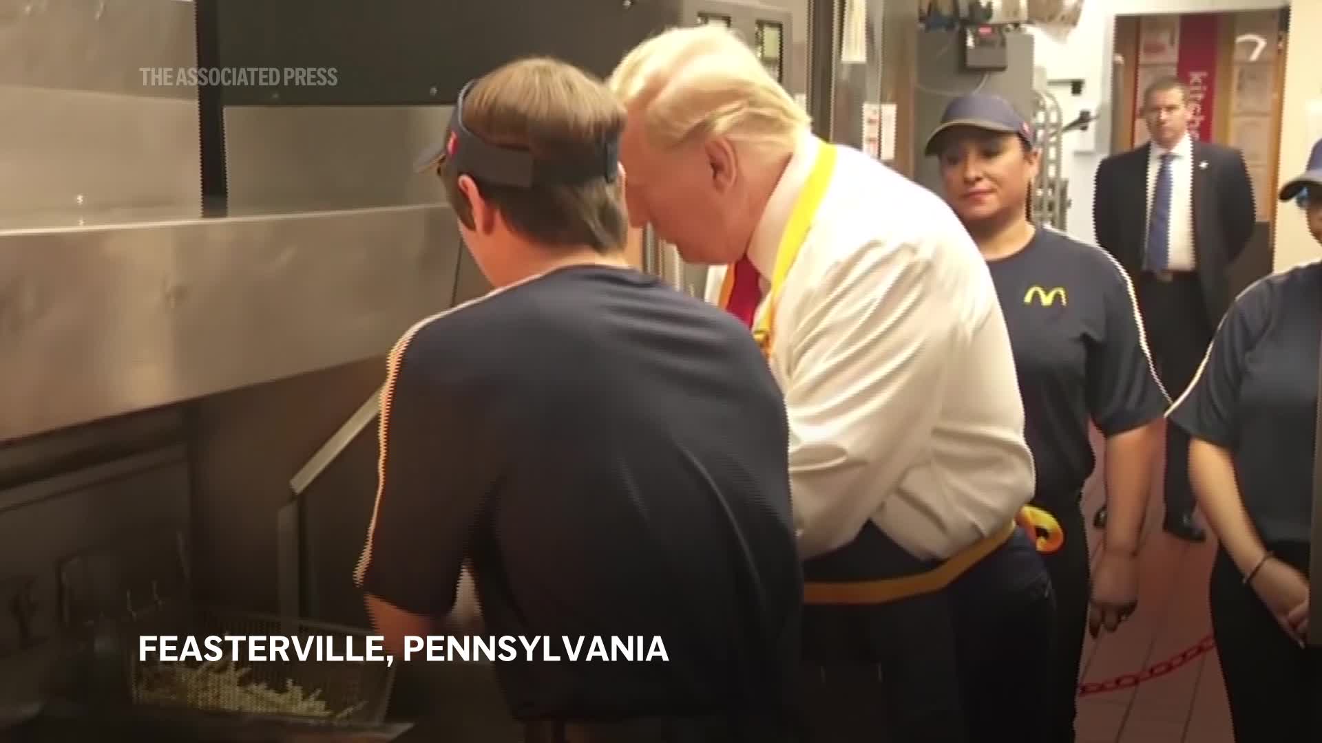 Trump works fry station at Pennsylvania McDonald’s KXAN Austin