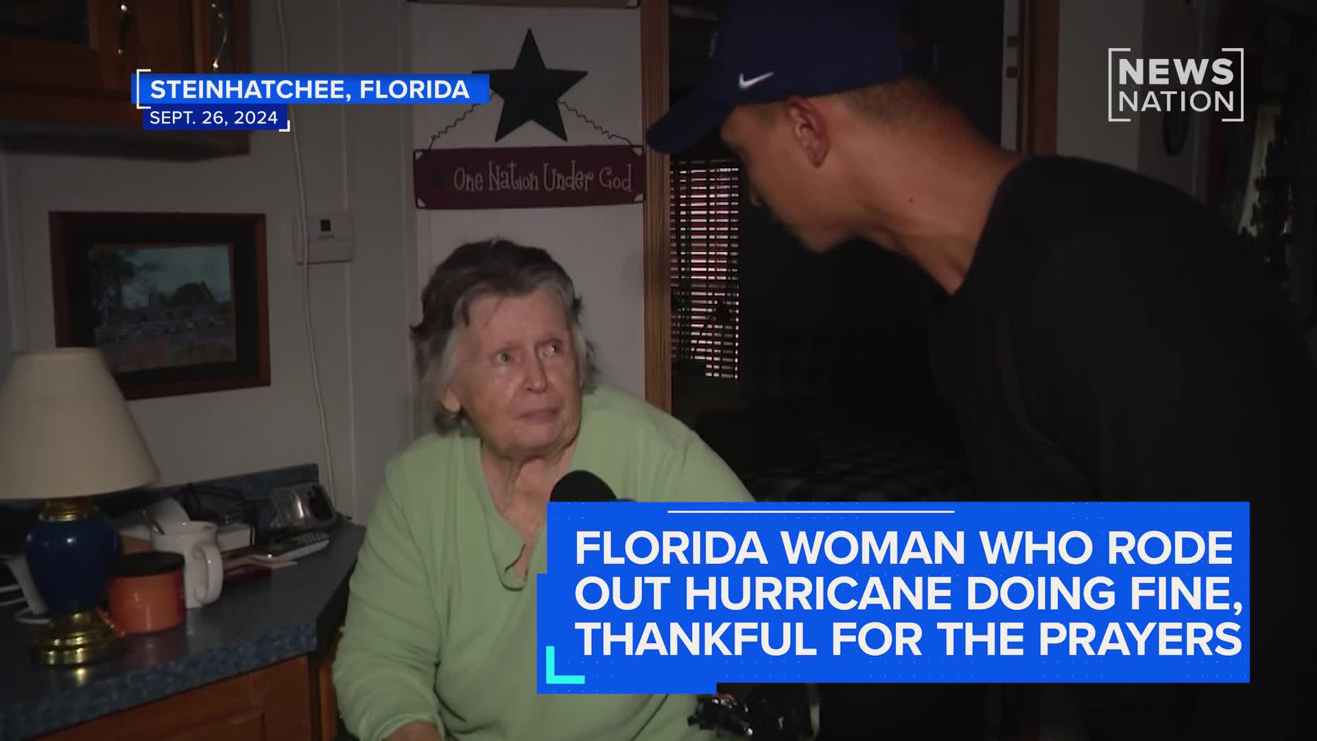 Florida woman who stayed home during Hurricane Helene is safe
