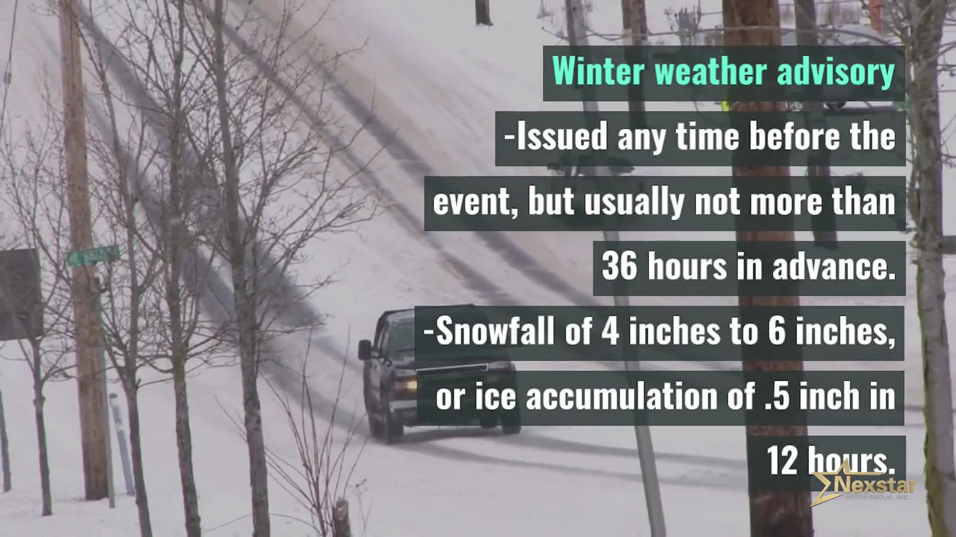 Difference Between A Winter Storm Watch Warning And Advisory Ksn Tv