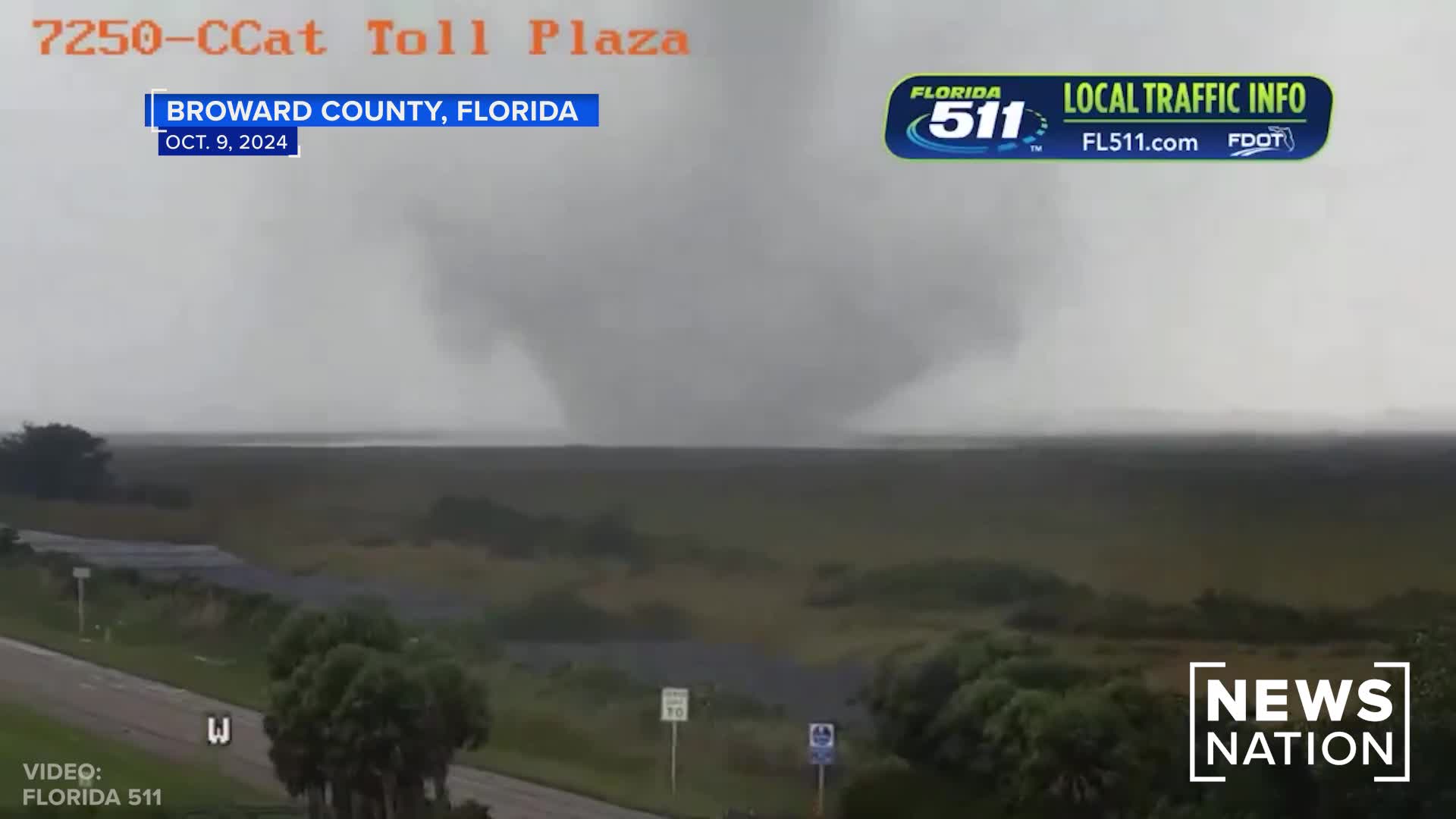 Watch: Milton spawns tornado in Florida ahead of landfall | NewsNation ...