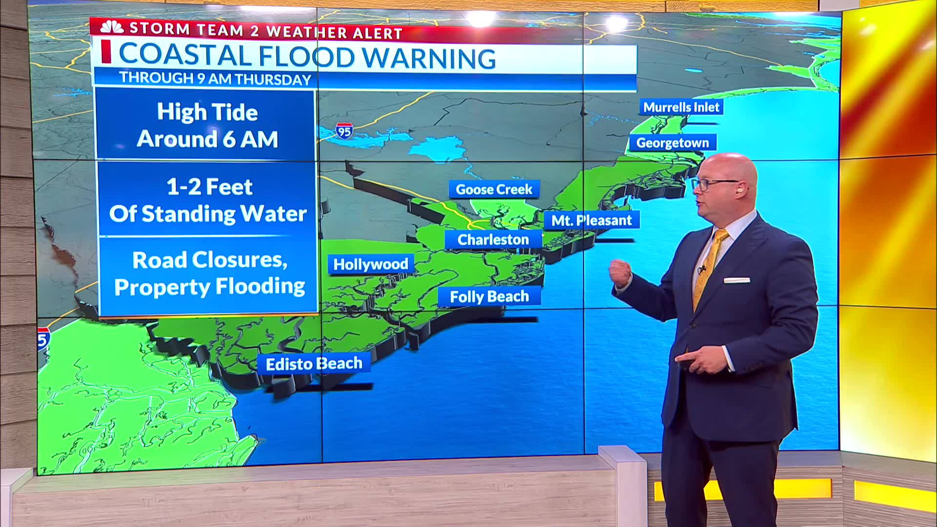 Coastal Flood Warning on Thursday – WCBD News 2